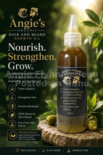 Angie’s Organic Hair and Beard Growth Oil