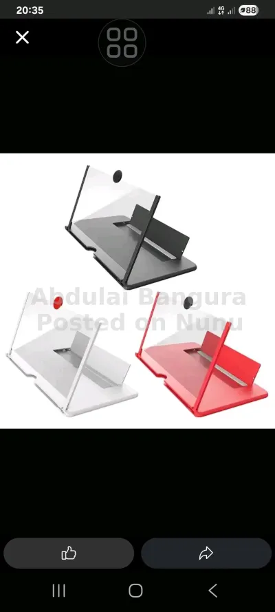 8 Universal Mobile Phone ScrScreen Amplifier 3D Video 3x Screen Enlarg