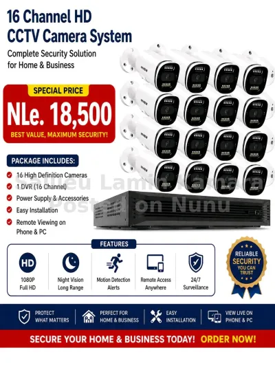 16 Channel cctv Camera System (HIVIEW) 18,500