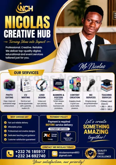 Offers varieties of I.T services 💻🖨️