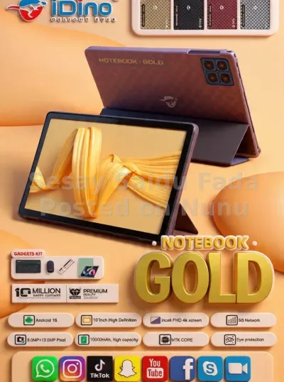 Tablets: Notebook Gold. 256gb.