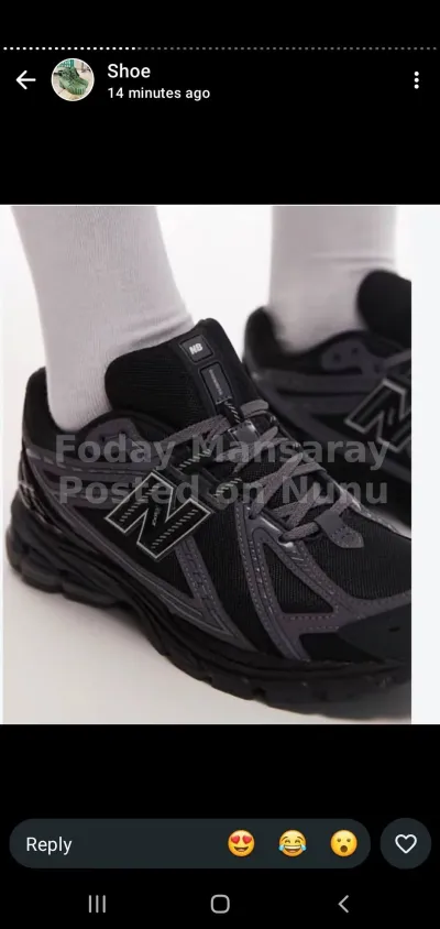 new balance in black ⚫️