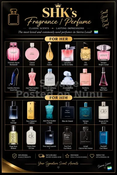 SHK’s Fragrance | Perfumes from Le 250 – Le 500
