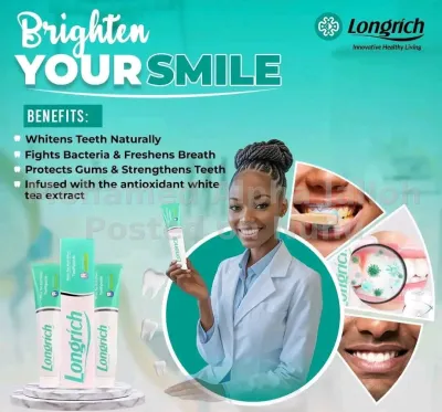 Longrich white tee toothpaste