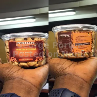 PORTER'S ROASTED CASHEW NUTS