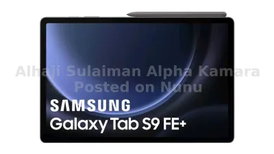 Samsung Galaxy Tab S9 FE+, 128 Storage, No Sim card, SD Card slot.