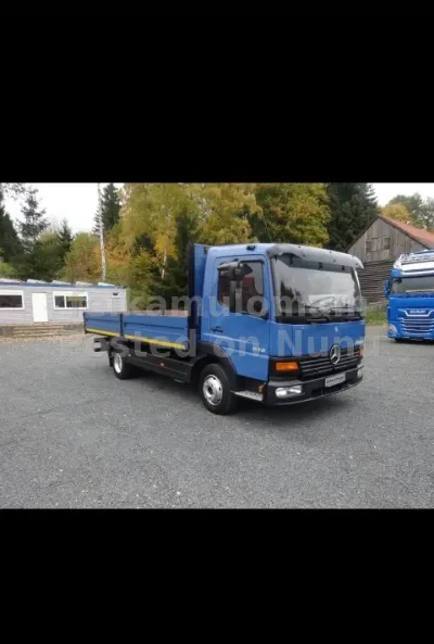 Mercedes-Benze Atego Blue Flatbed Truck