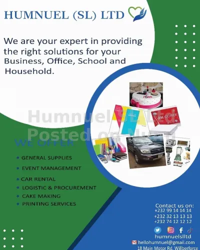 Humneu SL Ltd (General Supplier)