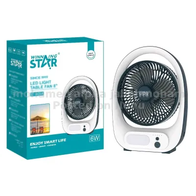 Winning Star 6W LED Light Table Fan – Noble, Smart & Fashionable Desig