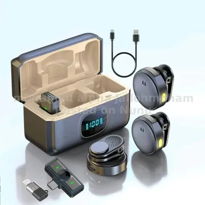 Wireless 2.4G Lavalier Microphone – Plug & Play for Phone/PC/Camera