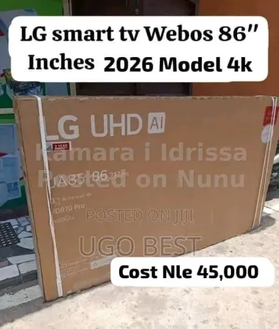 LG webos smart Tv 4k 86inches