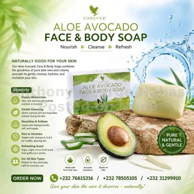Forever Aloe Avocado face and body soap