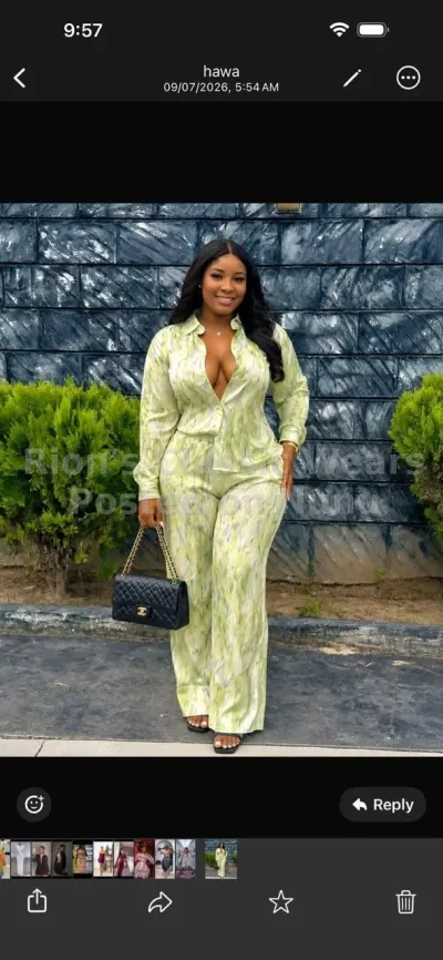 2-Piece women's top and trousers